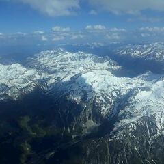 Flugwegposition um 15:03:03: Aufgenommen in der Nähe von Gemeinde Flachau, Österreich in 3386 Meter